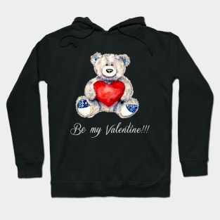 Be my valentine black Hoodie